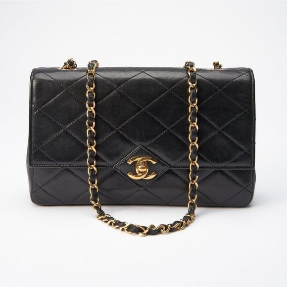 CHANEL Handbags - Authentic CHANEL 24K Vintage Classic Single Flap Bag Quilted Lambskin Chain Tote